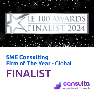 Cansulta named FINALIST for "SME Consulting Firm of the Year" at the 2024 International Elite 100 Global Awards.
