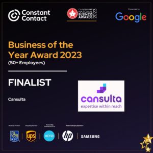 Cansulta FINALIST for "Business of the Year" at 2023 CanadianSME National Business Awards