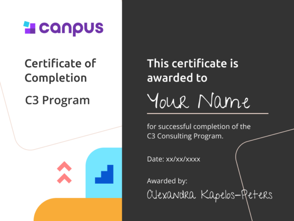 Canpus C3 Program Certificate