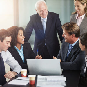 Sounds good to me. Cropped shot of a group of businesspeople in a meeting