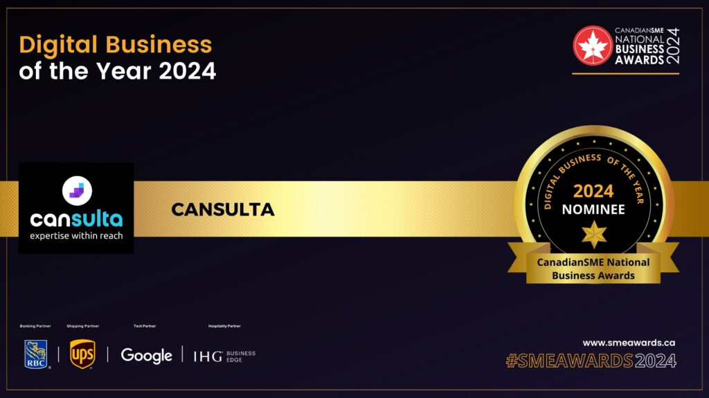 "Digital Business of the Year" CanadianSME Award 2024 Nominee